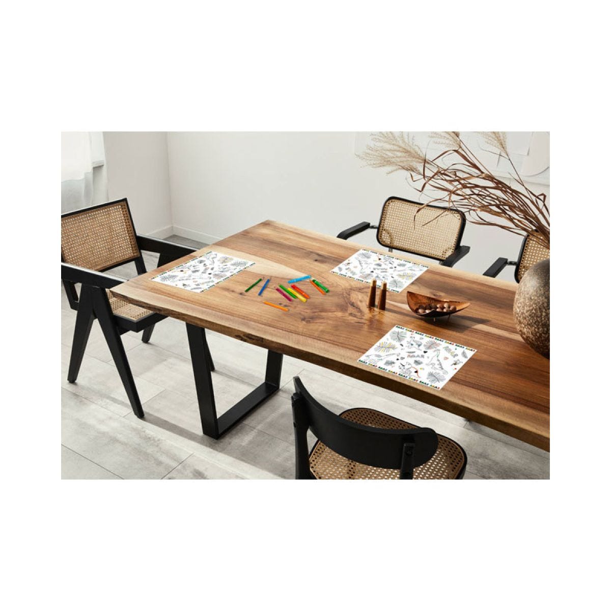 Dino Roars Colour-In Placemats (6pk)