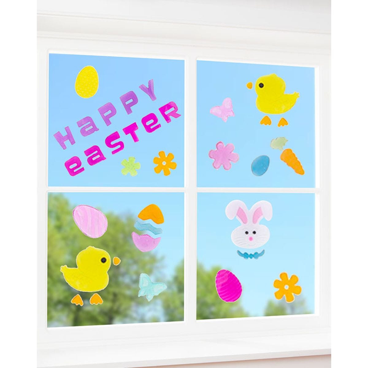 Easter Gel Window Stickers Assorted