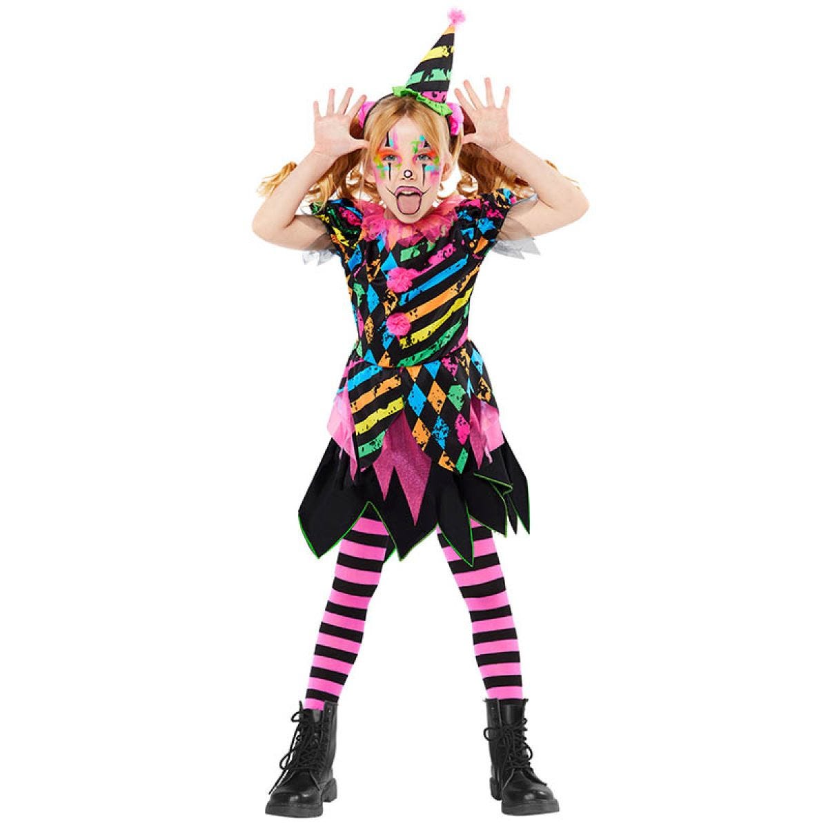 Funhouse Clown Dress - Childs Costume