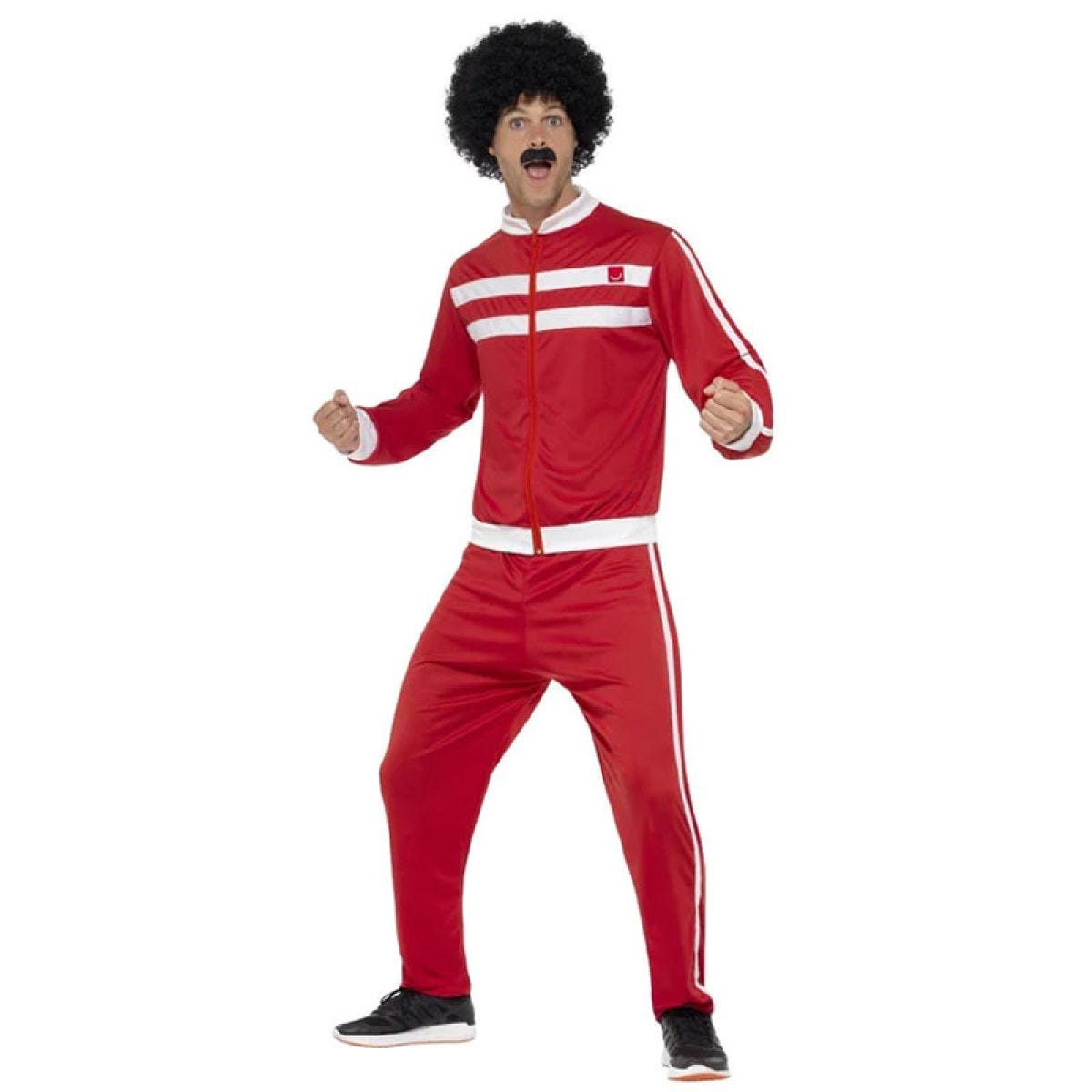 80s Red Shell Suit -Adult Costume