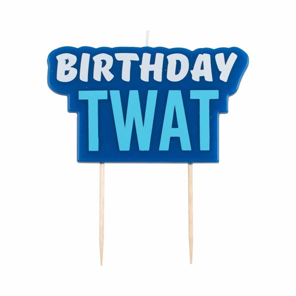Blue Birthday Twat Candle