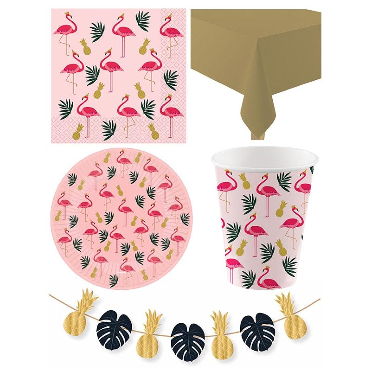 Tropical Flamingo Deluxe Party Pack