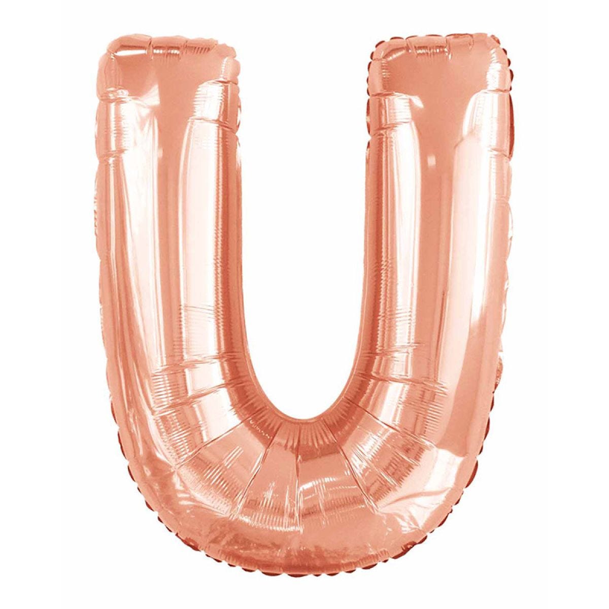 U Rose Gold Letter Balloon - 34" Foil