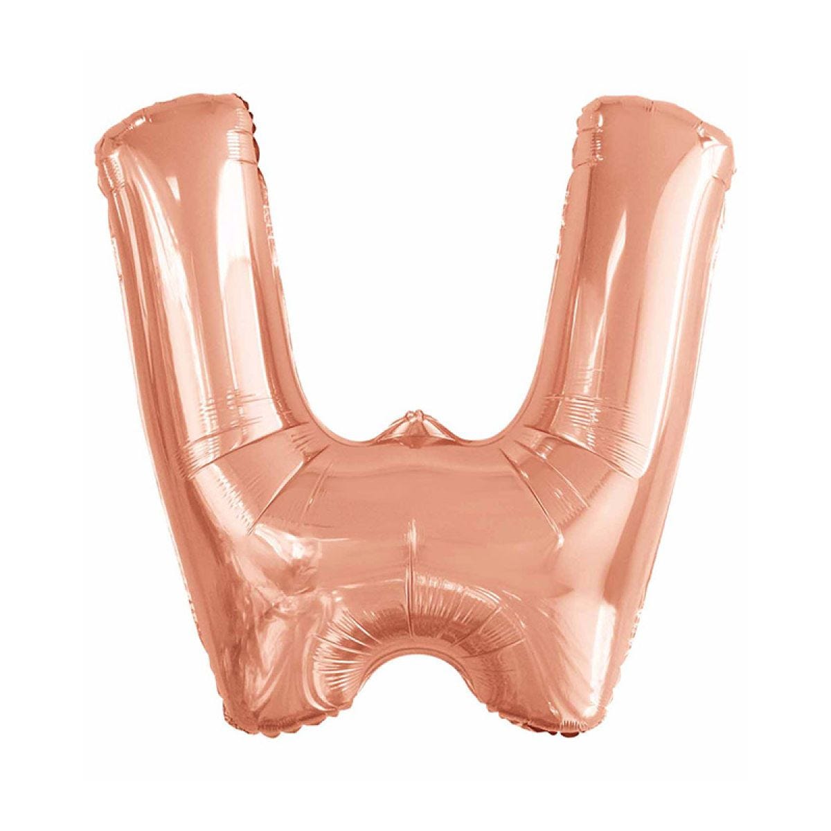 W Rose Gold Letter Balloon - 34" Foil