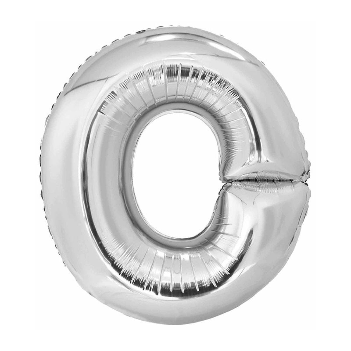 O Silver Letter Balloon - 34" Foil