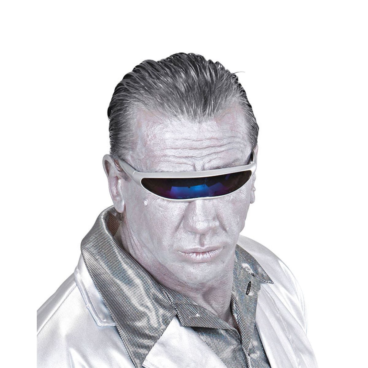Silver Robot Glasses
