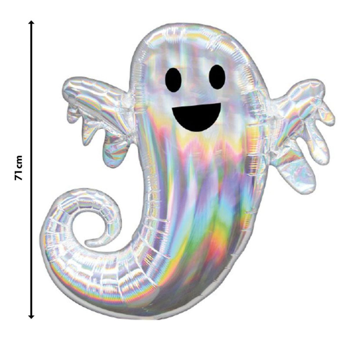 Iridescent Ghost SuperShape Balloon - 25" x 28" Foil