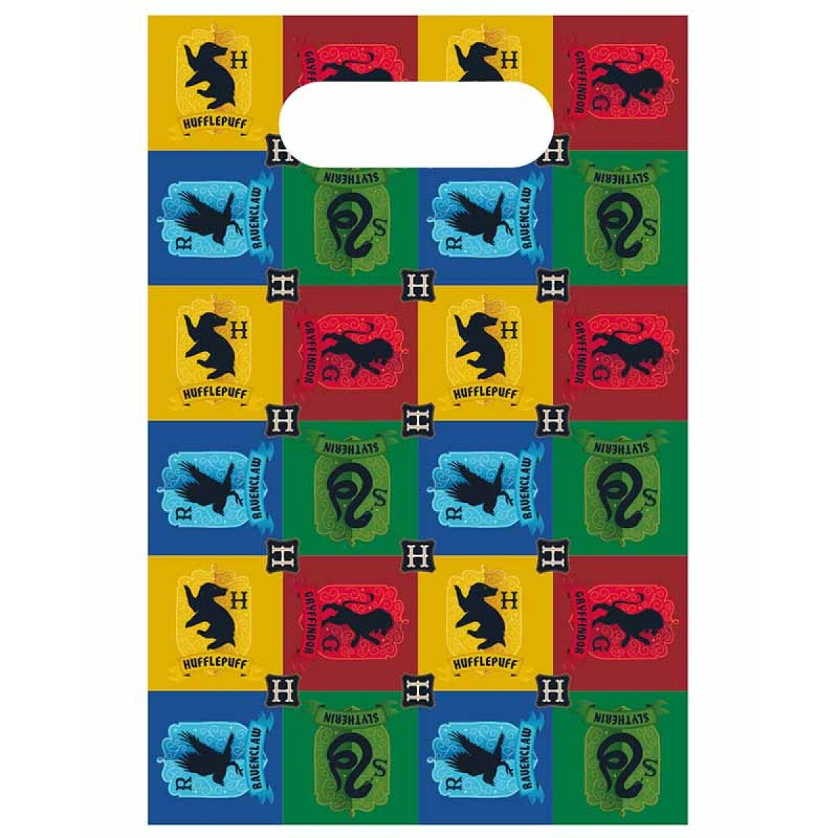 Harry Potter Houses Paper Loot Bags (8pk)