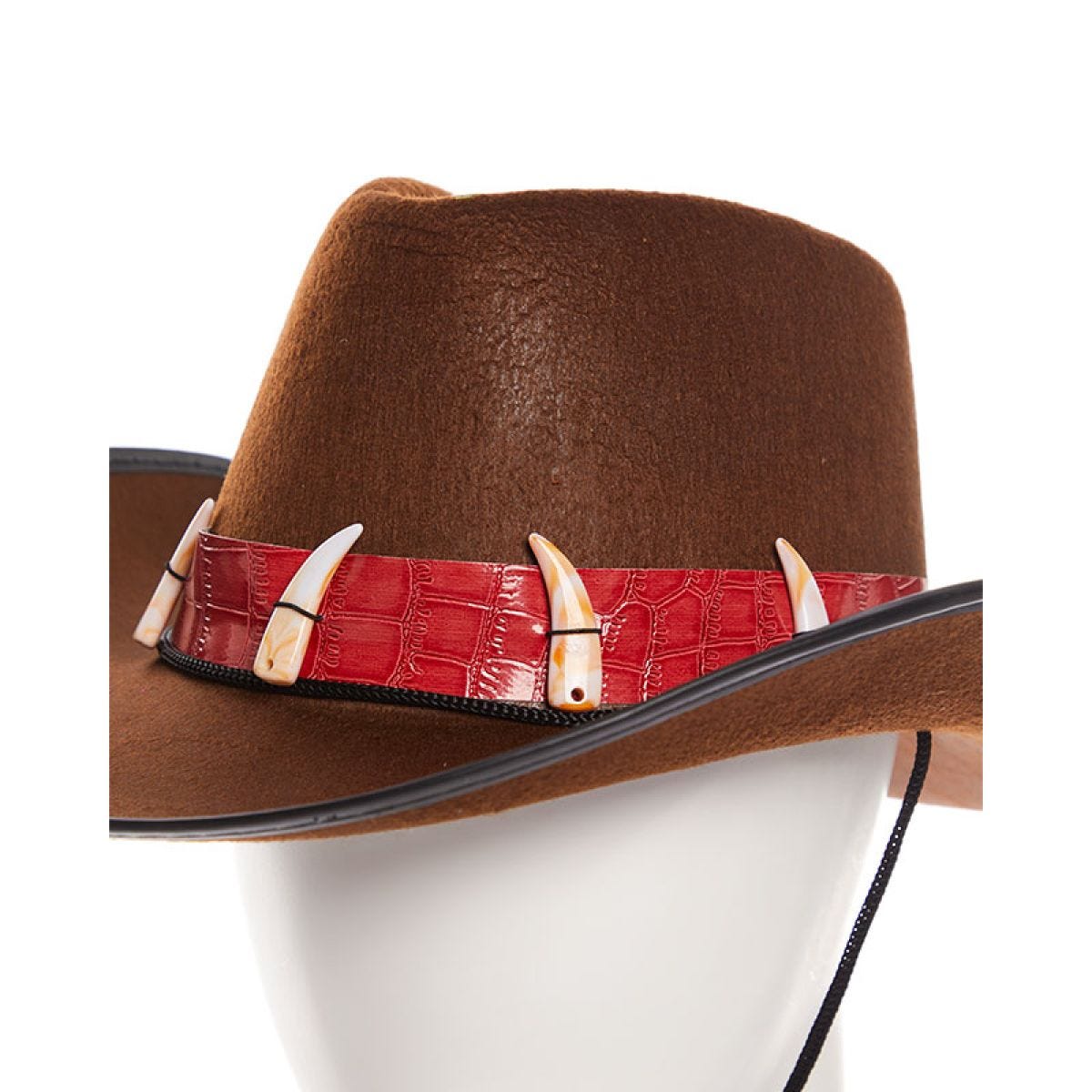 Brown Cowboy Hat with Teeth