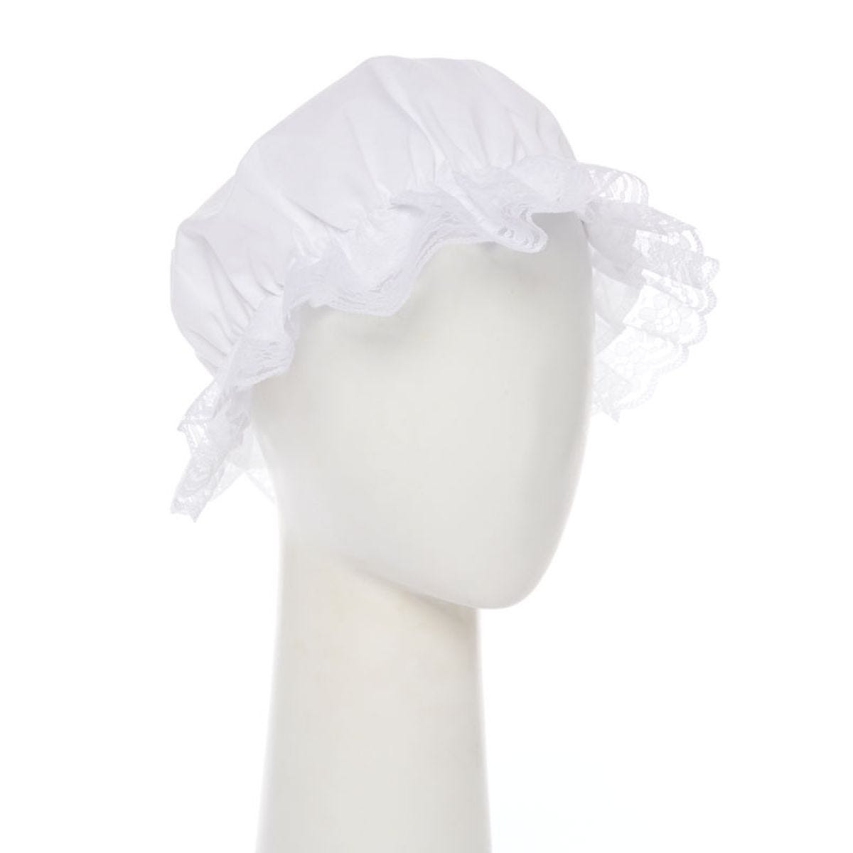 White  Victorian Mop Hat