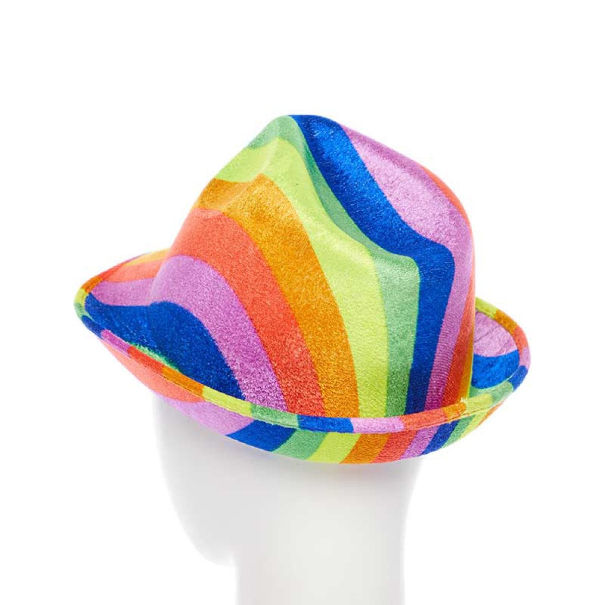 Rainbow Pride Gangster Hat