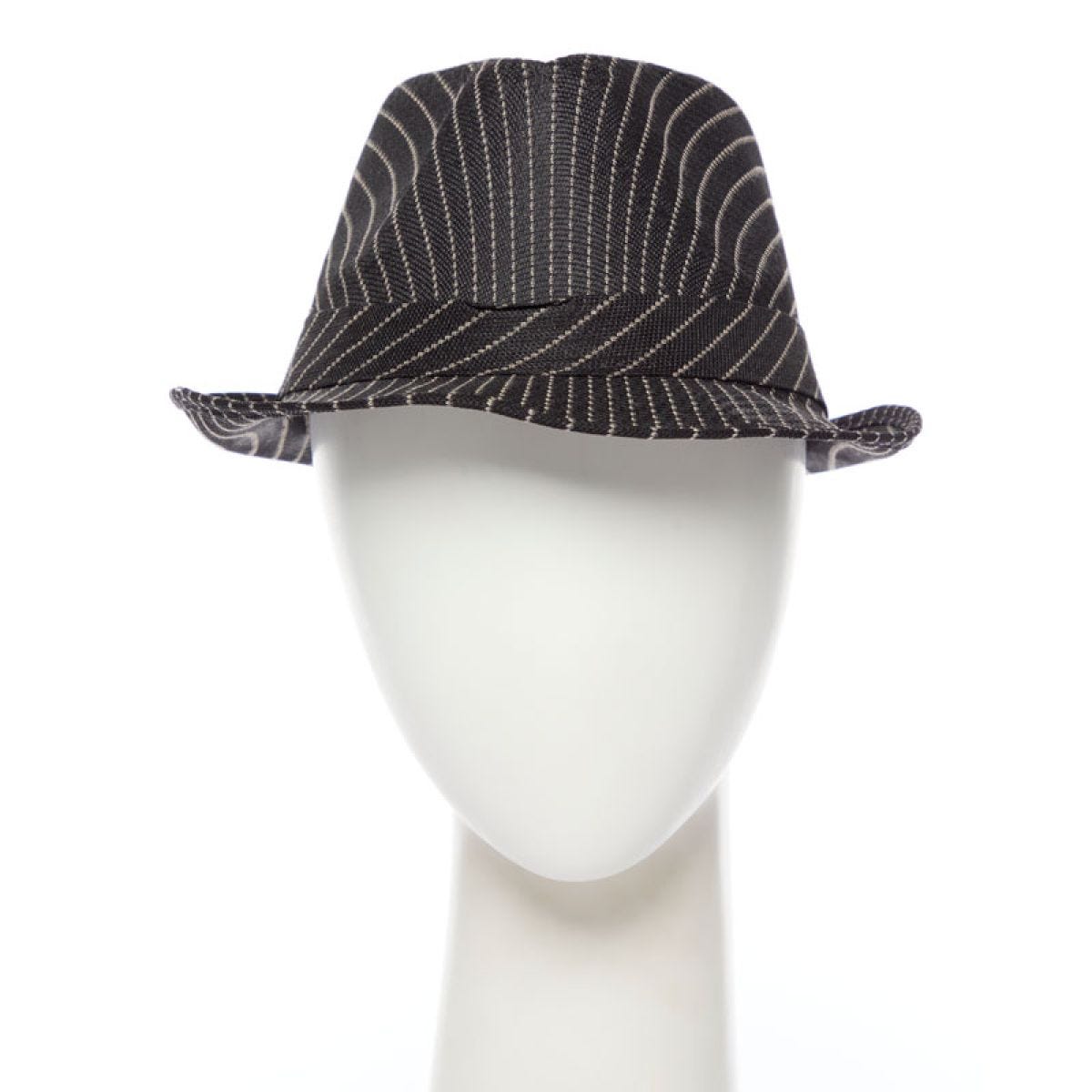 Black Striped Gangster Hat