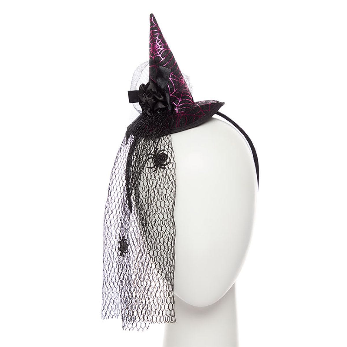 Mini Witch Hat with Veil