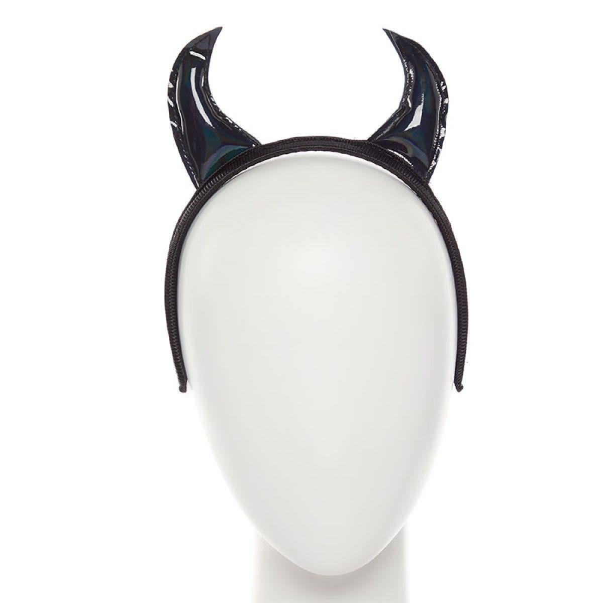 Black Devil Horns Headband