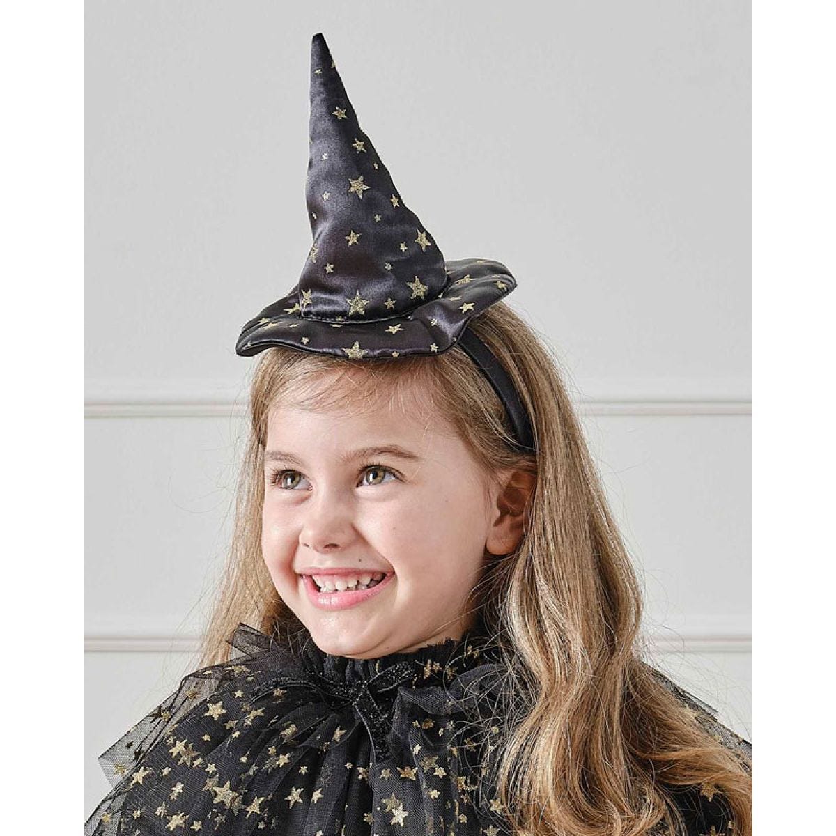 Witch Black & Gold Star Headband