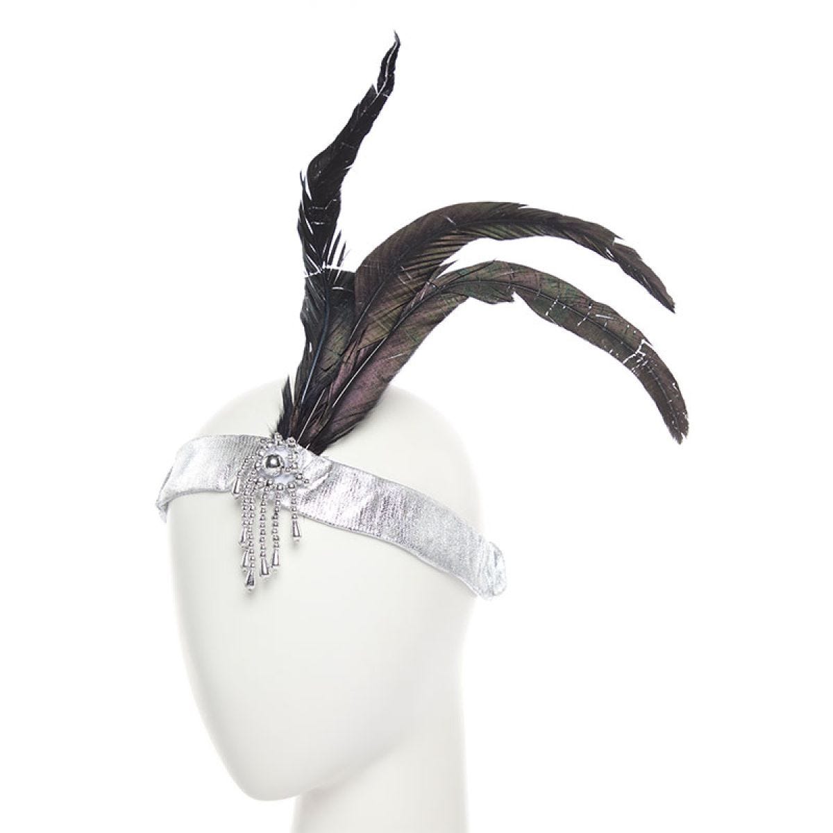 Silver  Charleston Flapper Headband