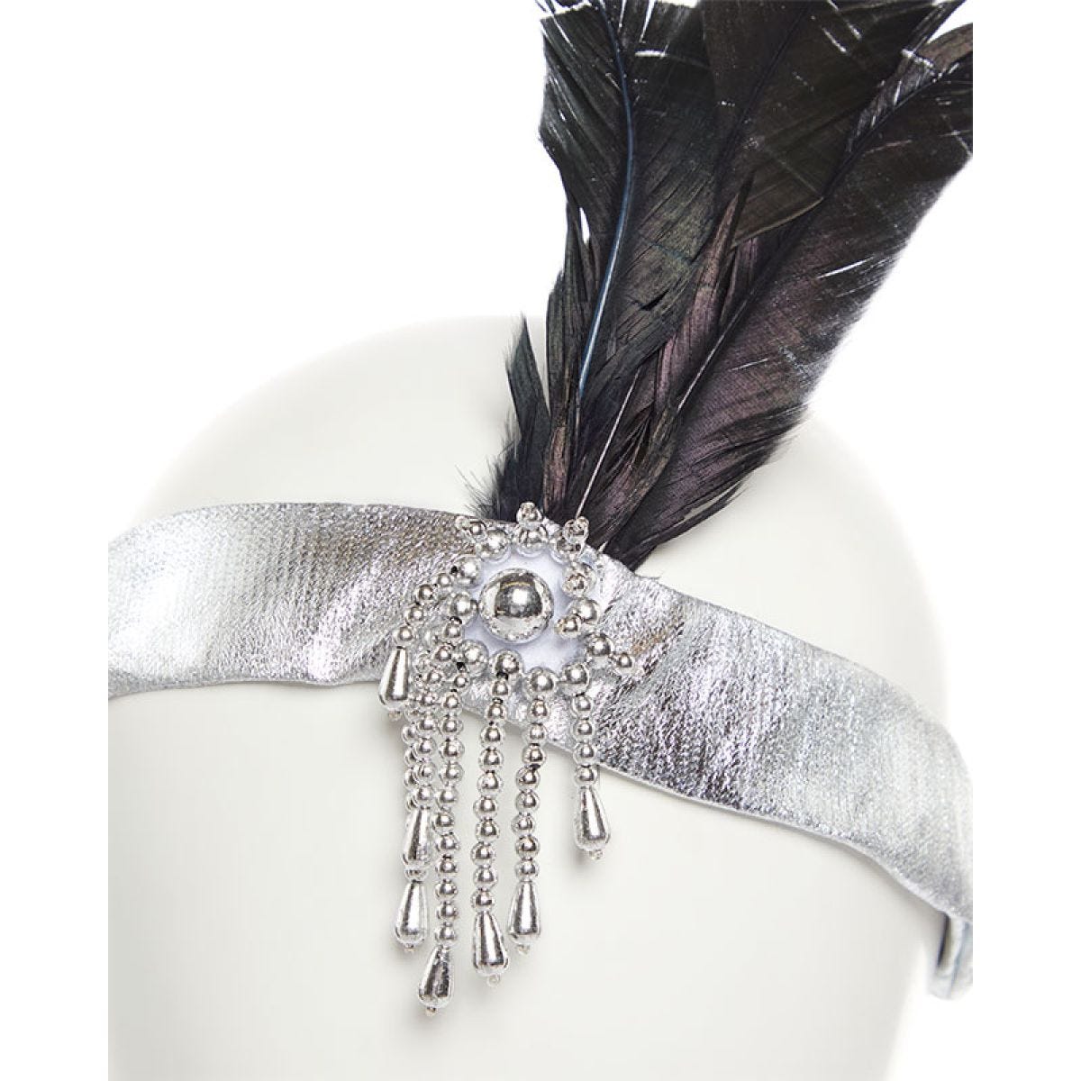 Silver  Charleston Flapper Headband