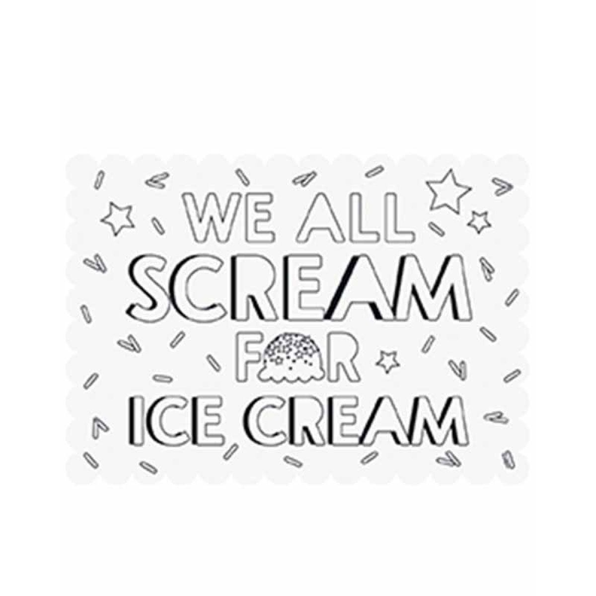 Pastel Ice Cream Paper Coloring Placemats (6pk)