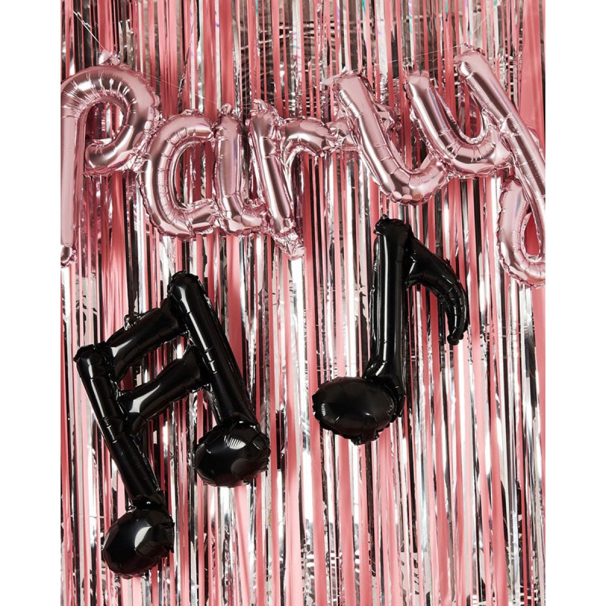 Rose Gold &apos;Party&apos; & Musical Notes Balloon Garland - 14" Foil