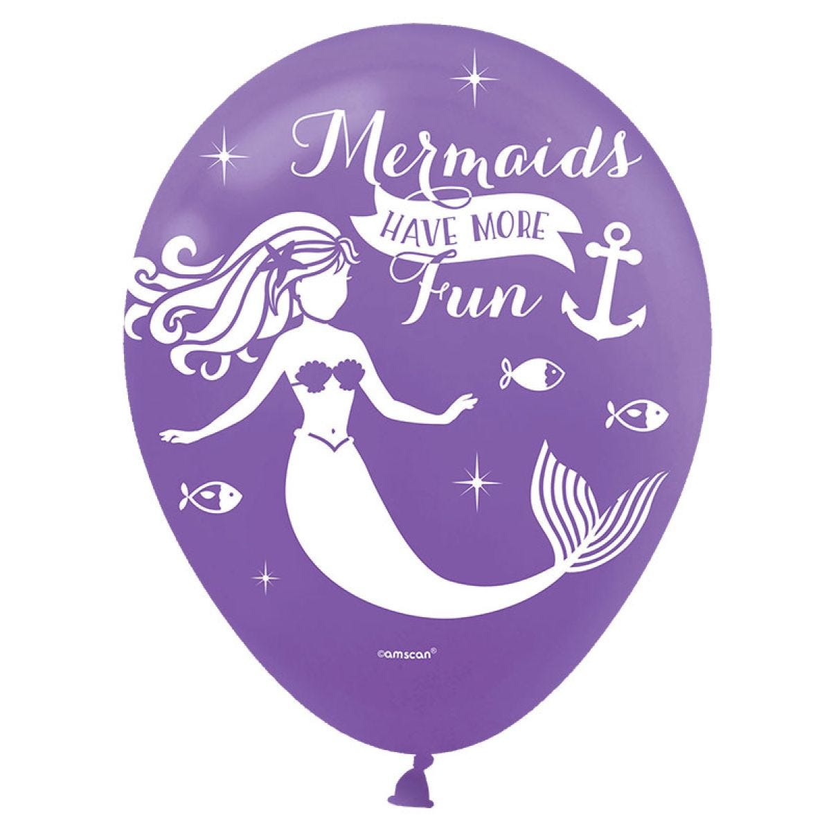 Mermaid Wishes Balloons - 11" Latex (6pk)