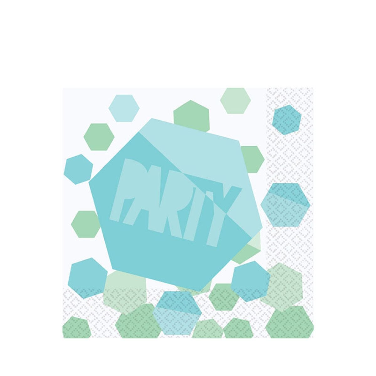 Shimmering Party Paper Napkins 33cm (16pk)