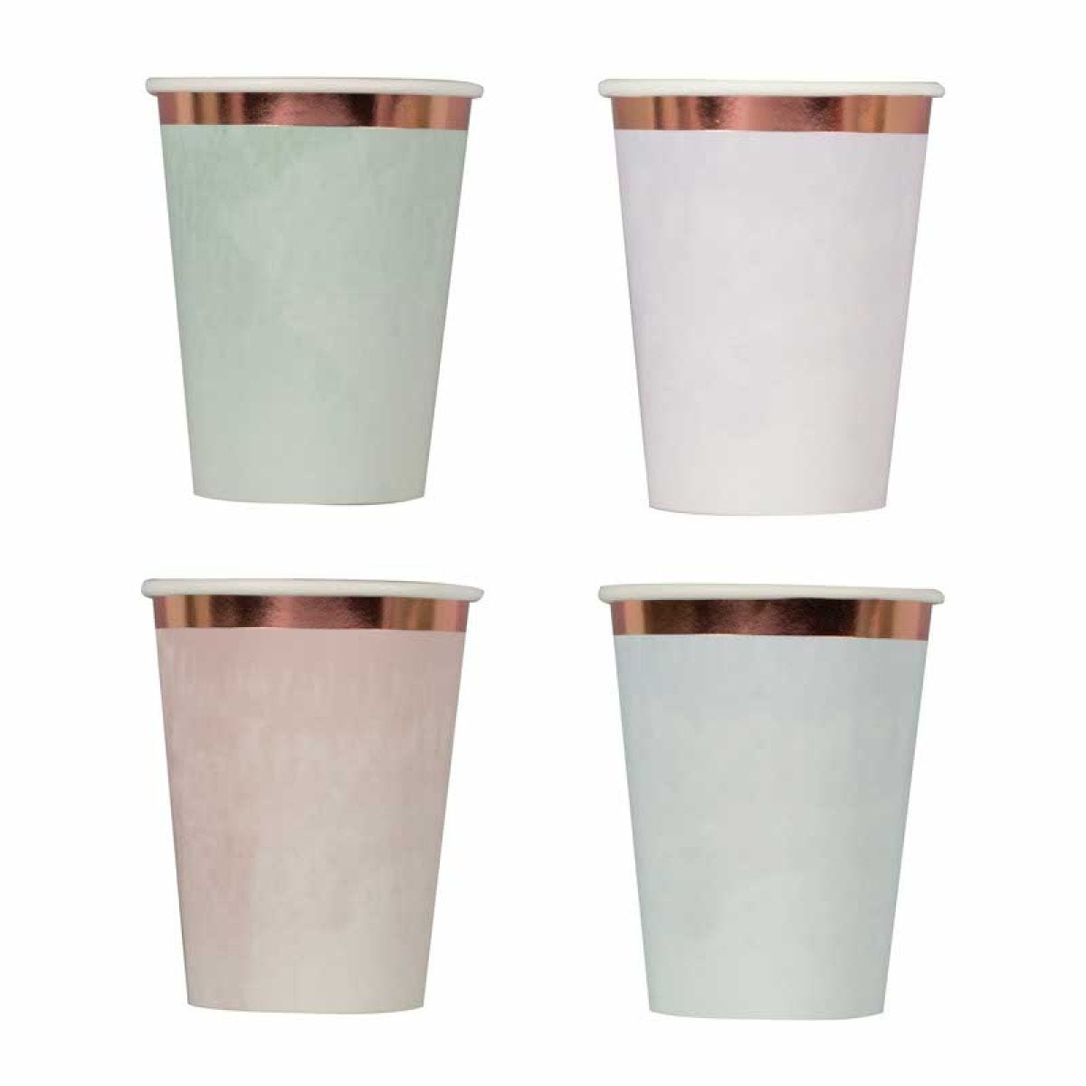 Pastel Rose Gold Paper Cups - 266ml (8pk)