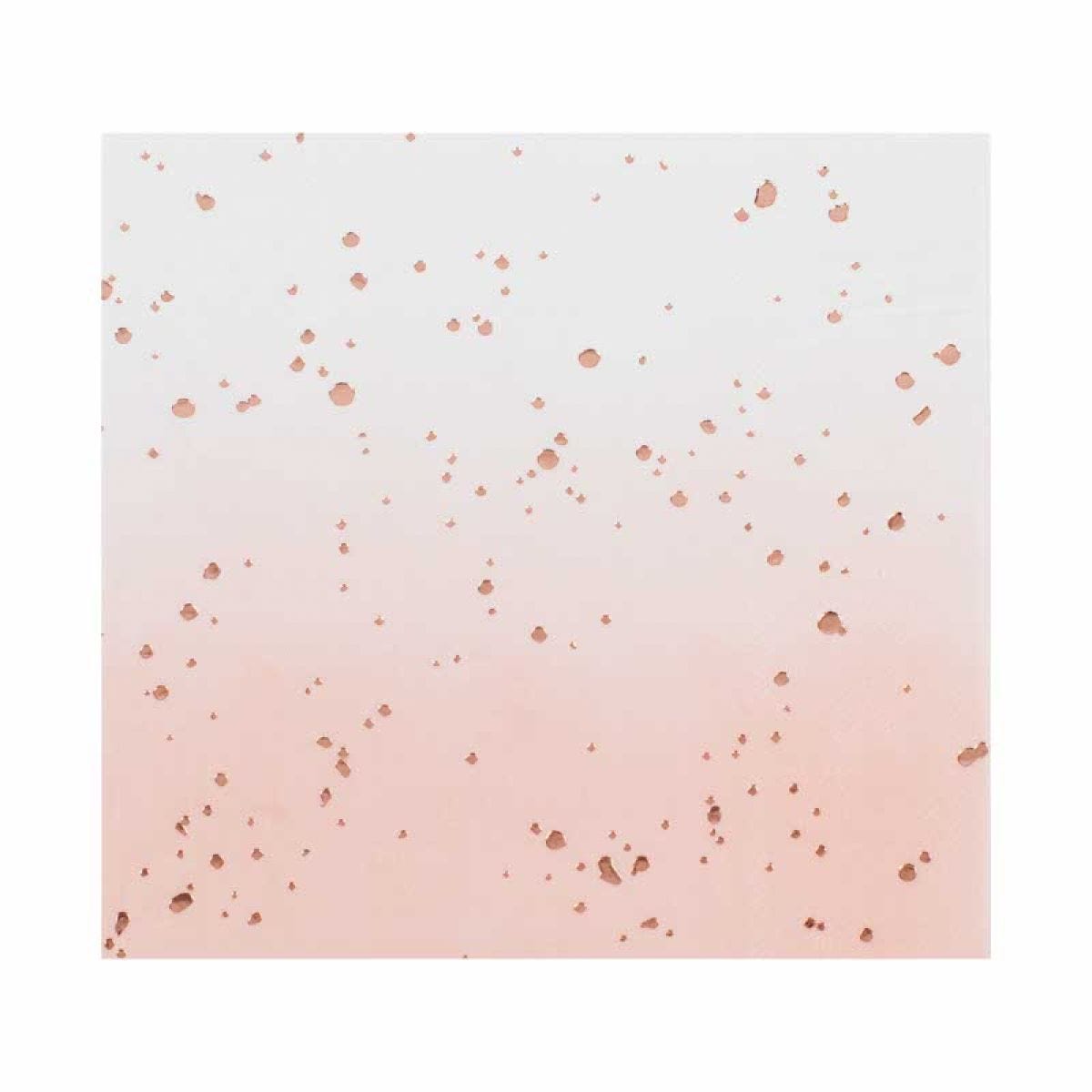 Ombre Rose Gold Paper Napkins - 36cm (16pk)