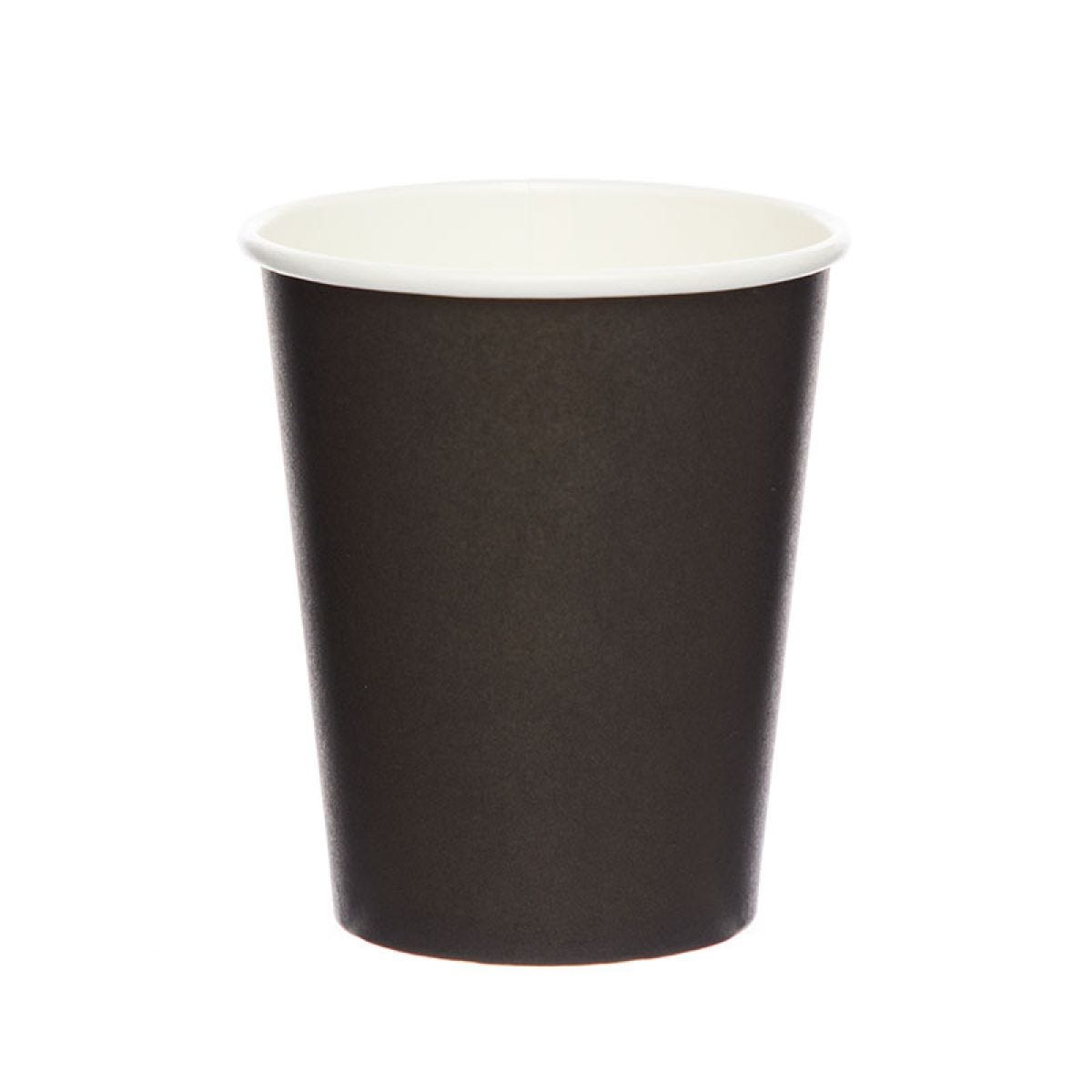 Black Paper Cups - 237ml (8pk)