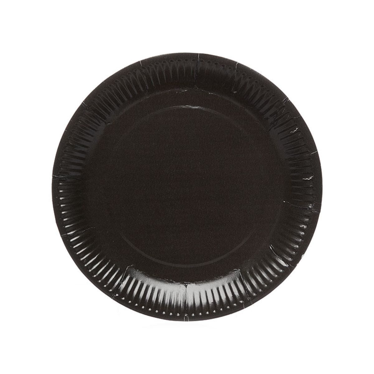 Black Paper Plates - 23cm (8pk)