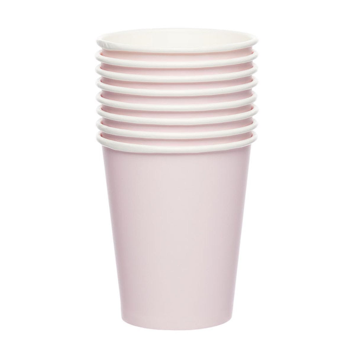 Baby Pink Paper Cups - 237ml (8pk)