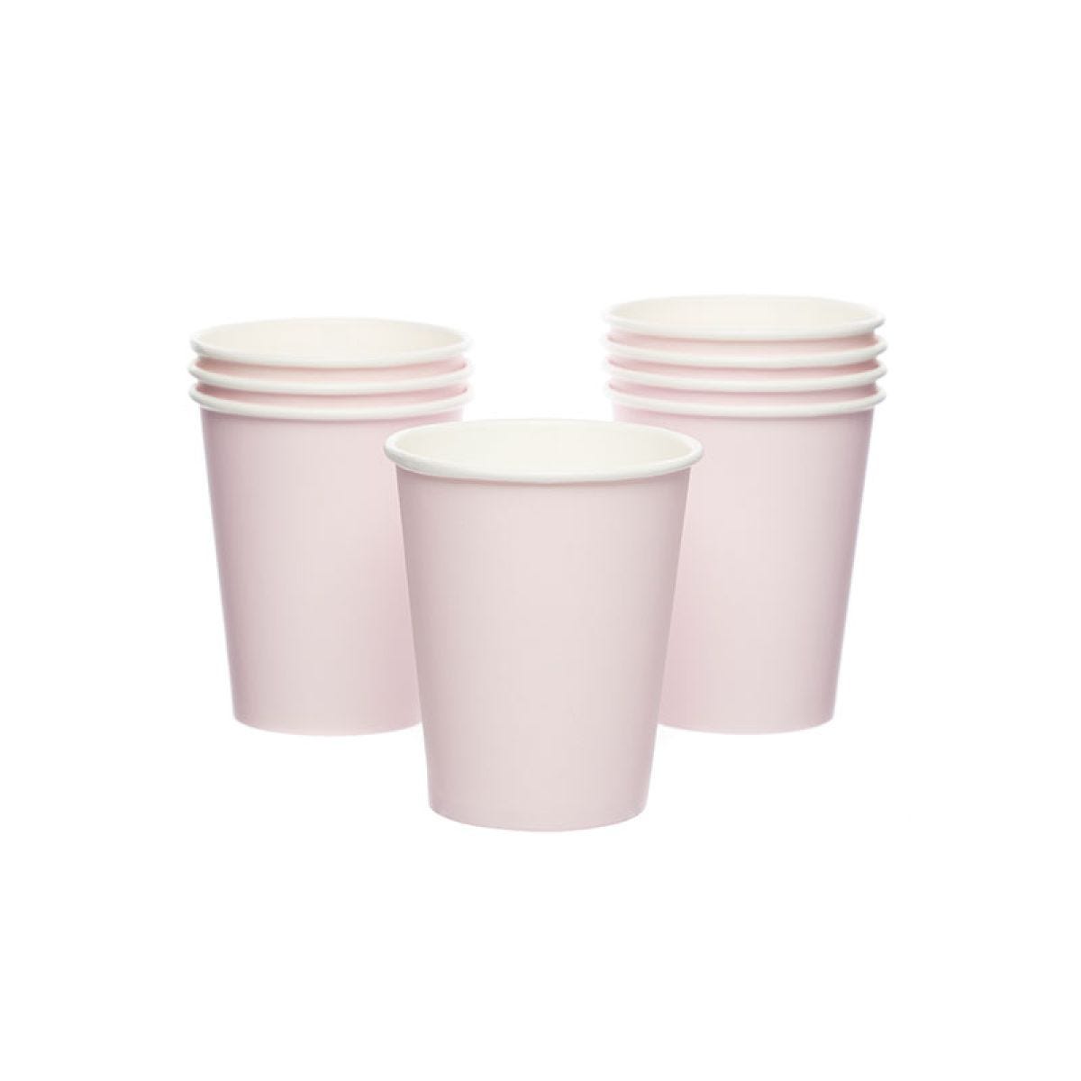 Baby Pink Paper Cups - 237ml (8pk)