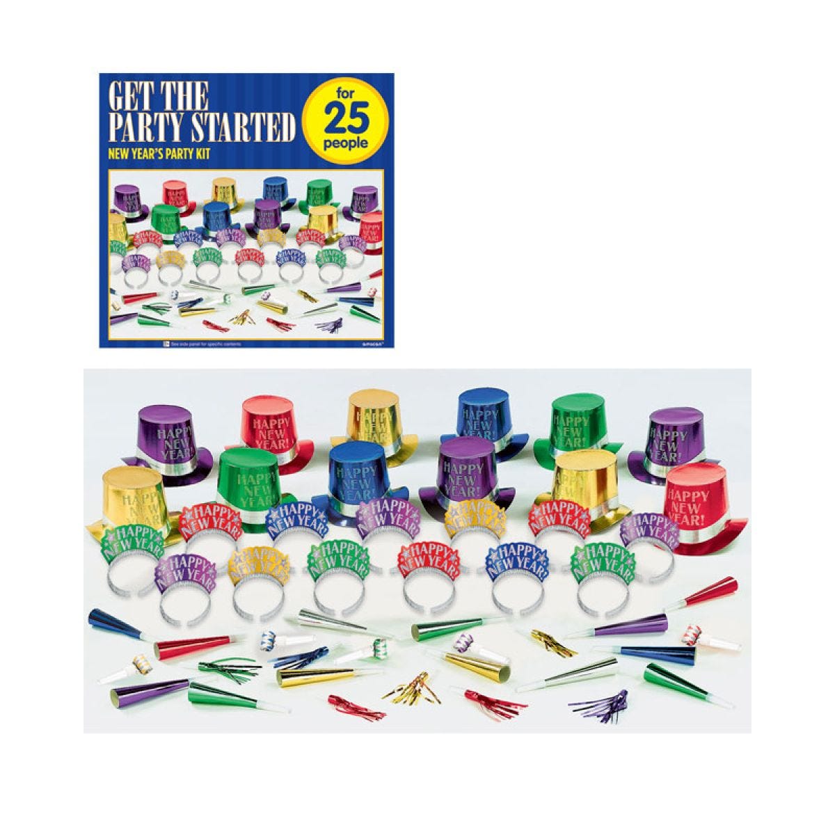 New Years Eve Party Pack - For 25 (50pcs)