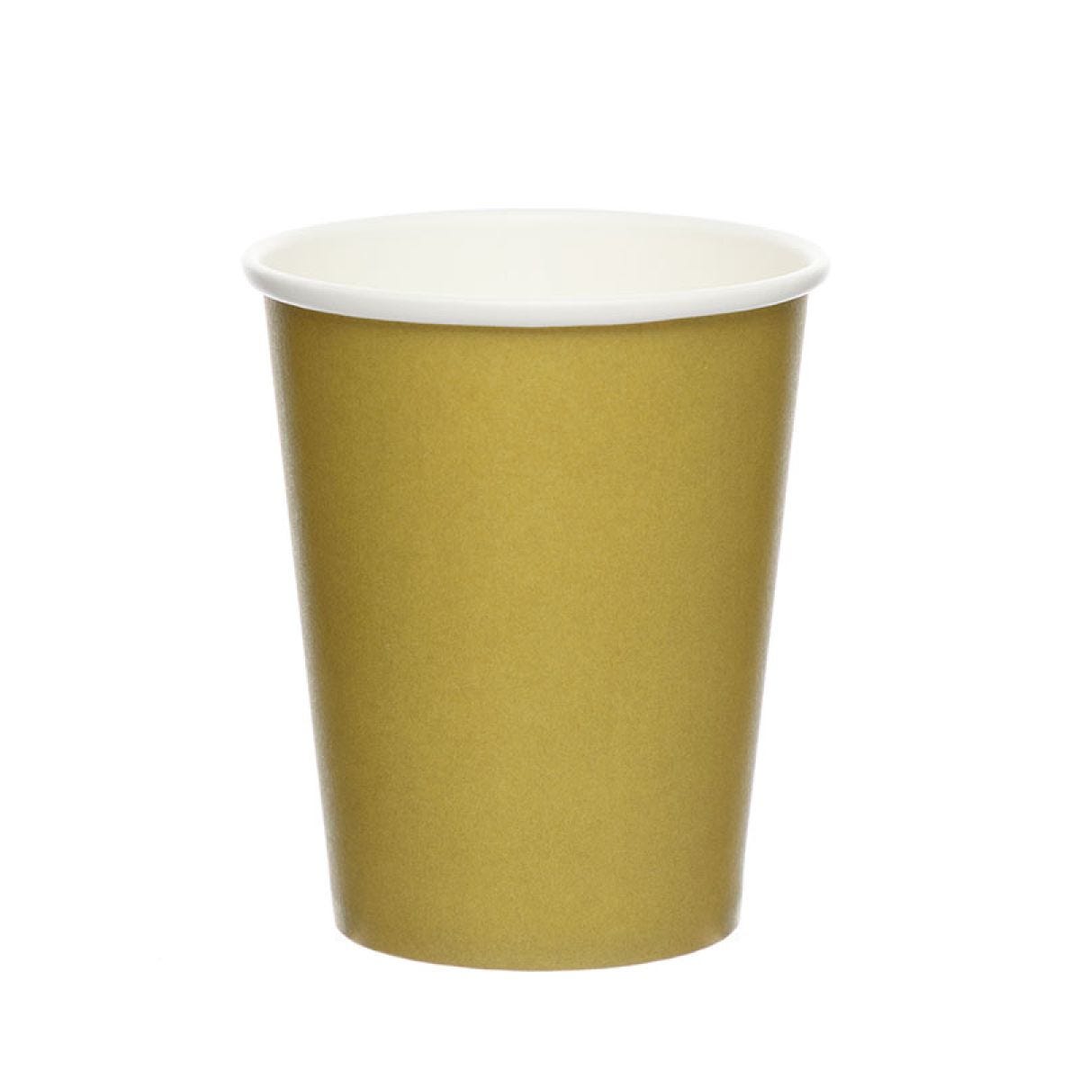 Gold Paper Cups - 237ml (8pk)