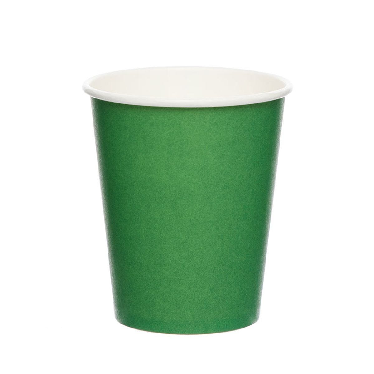 Green Paper Cups - 237ml (8pk)