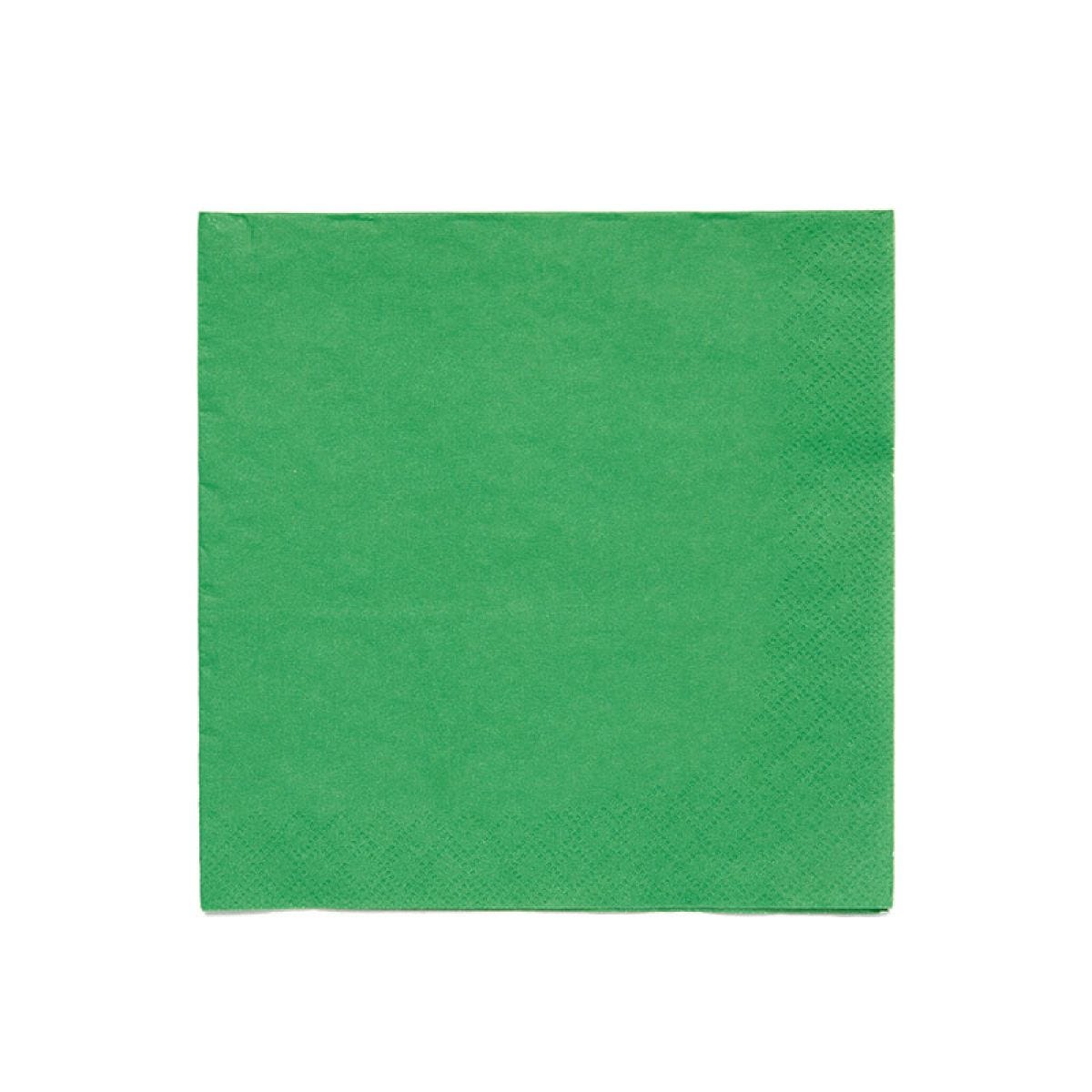 Green Paper Napkins 3ply - 33cm (20pk)