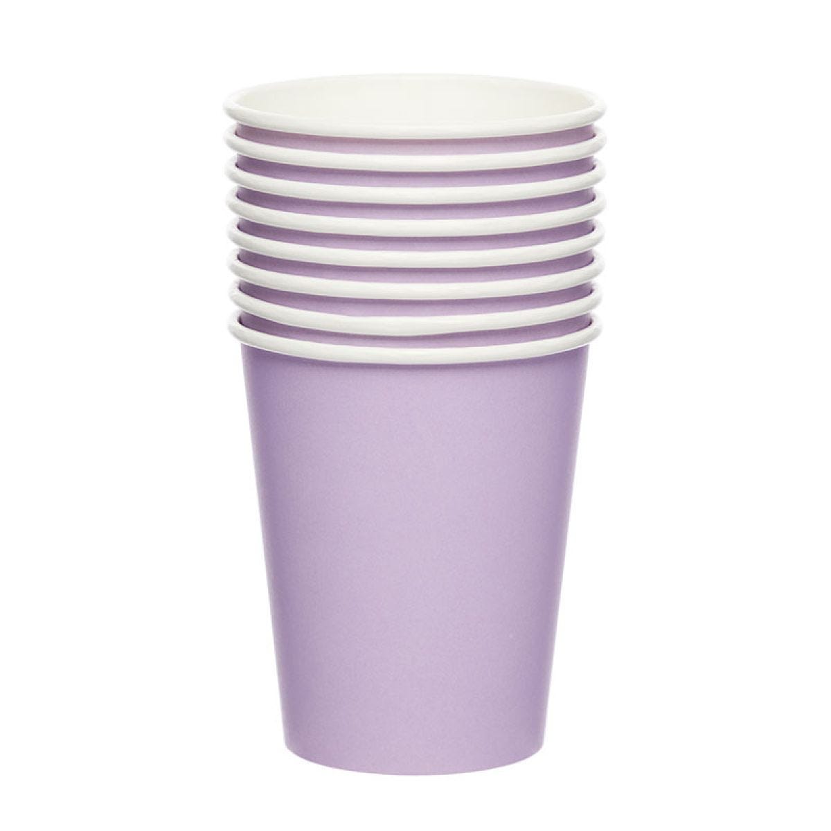 Lavender Paper Cups - 237ml (8pk)