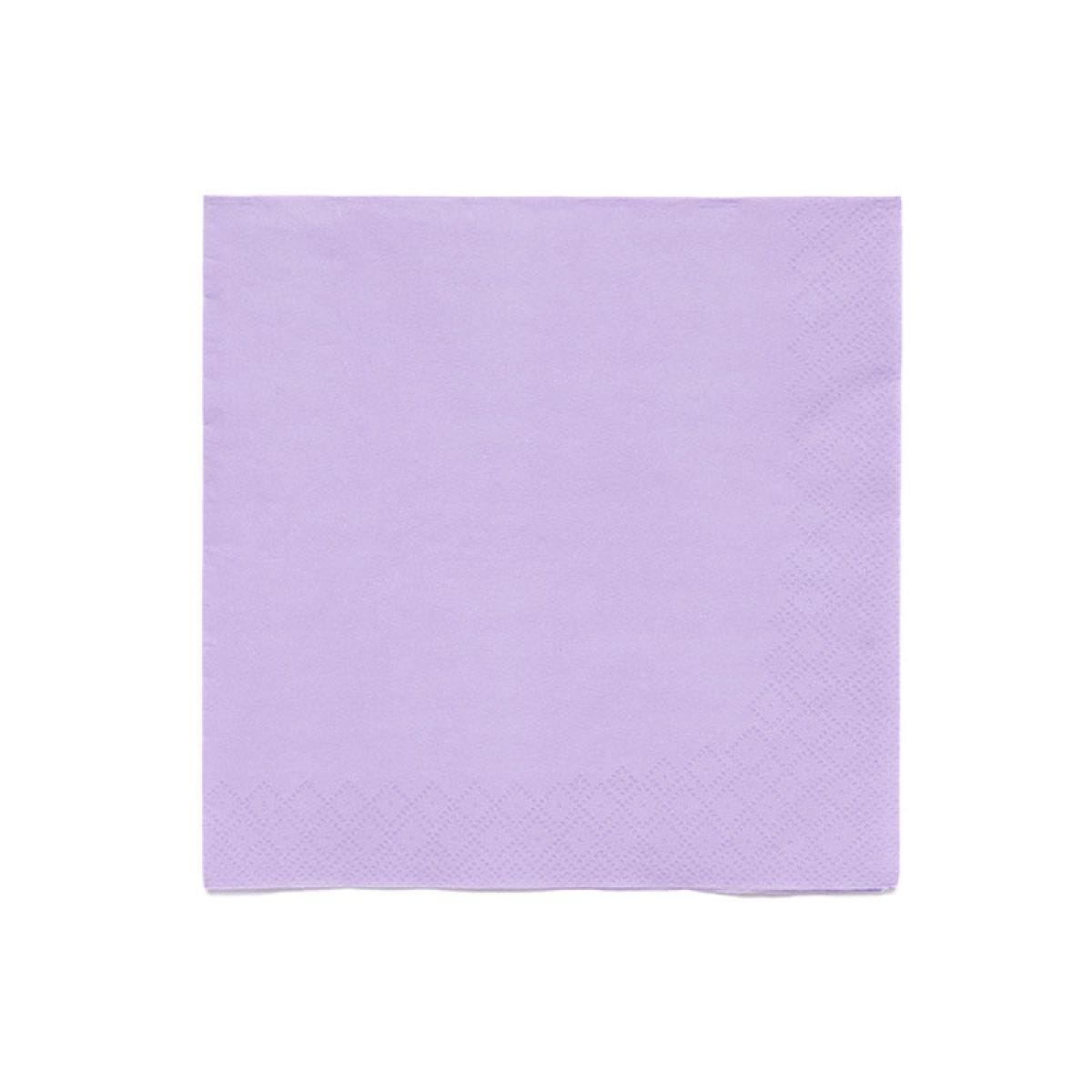 Lavender Paper Napkins 3ply - 33cm (20pk)