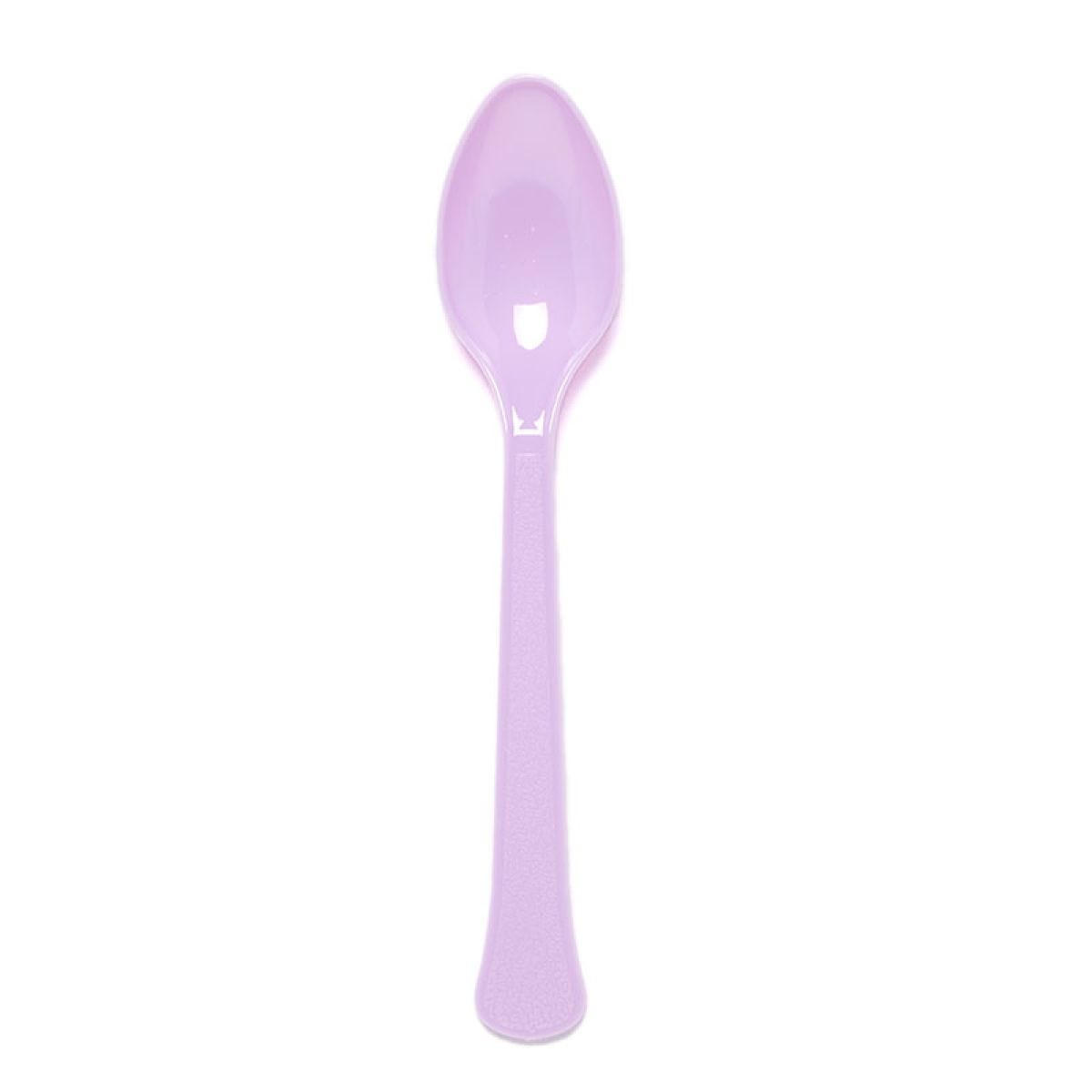 Lavender Reusable Plastic Spoons (24pk)