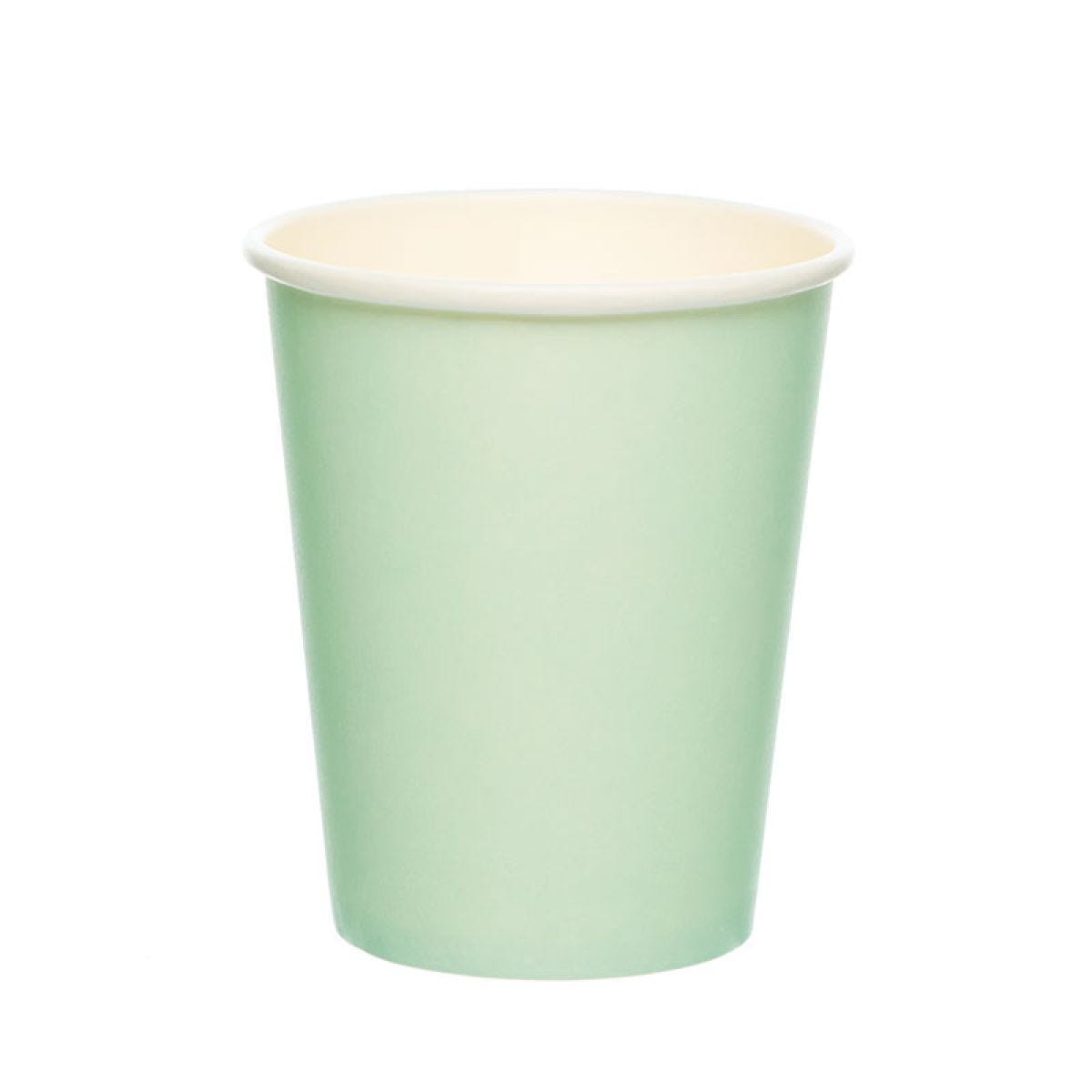 Mint Green Paper Cups - 237ml (8pk)