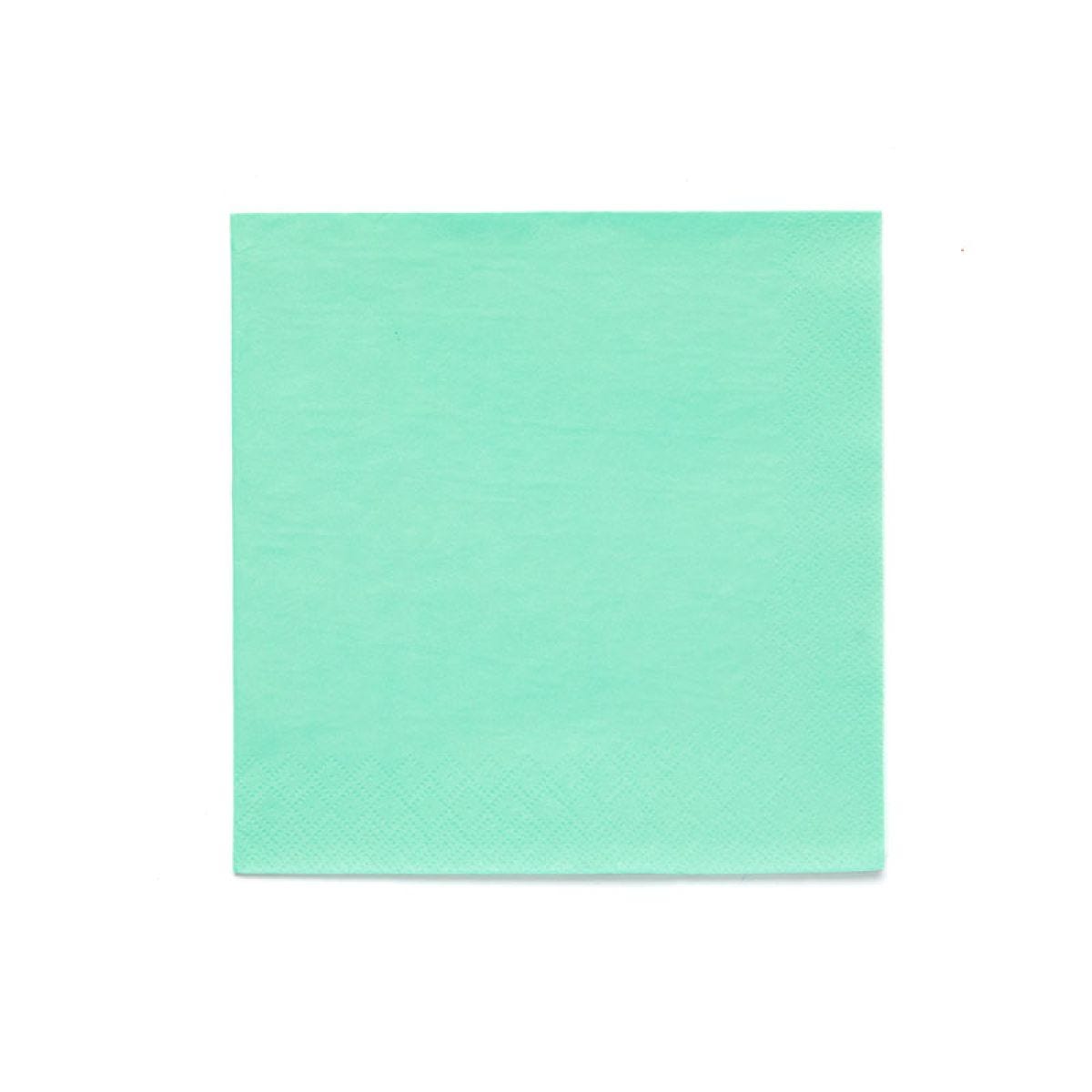 Mint Green Paper Napkins 3ply - 33cm (20pk)