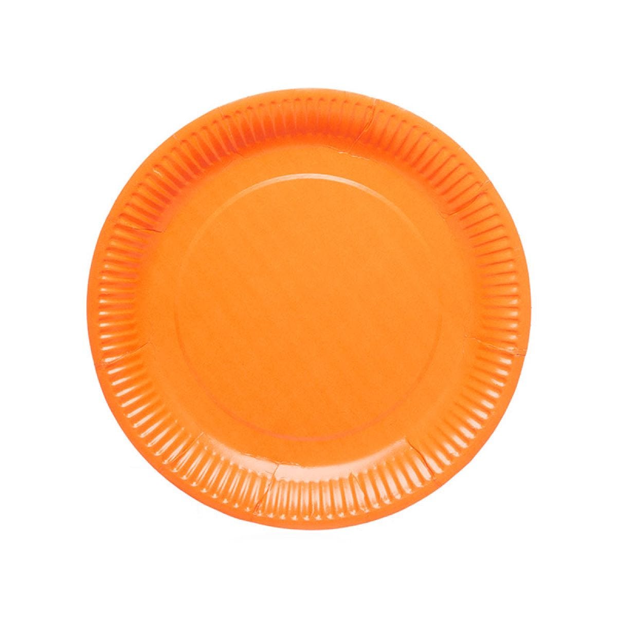 Orange on sale paper plates