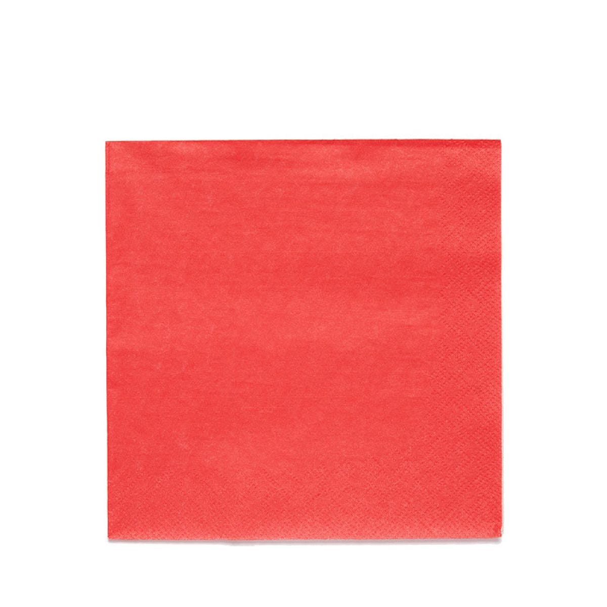 Red Paper Napkins 3ply - 33cm (20pk)