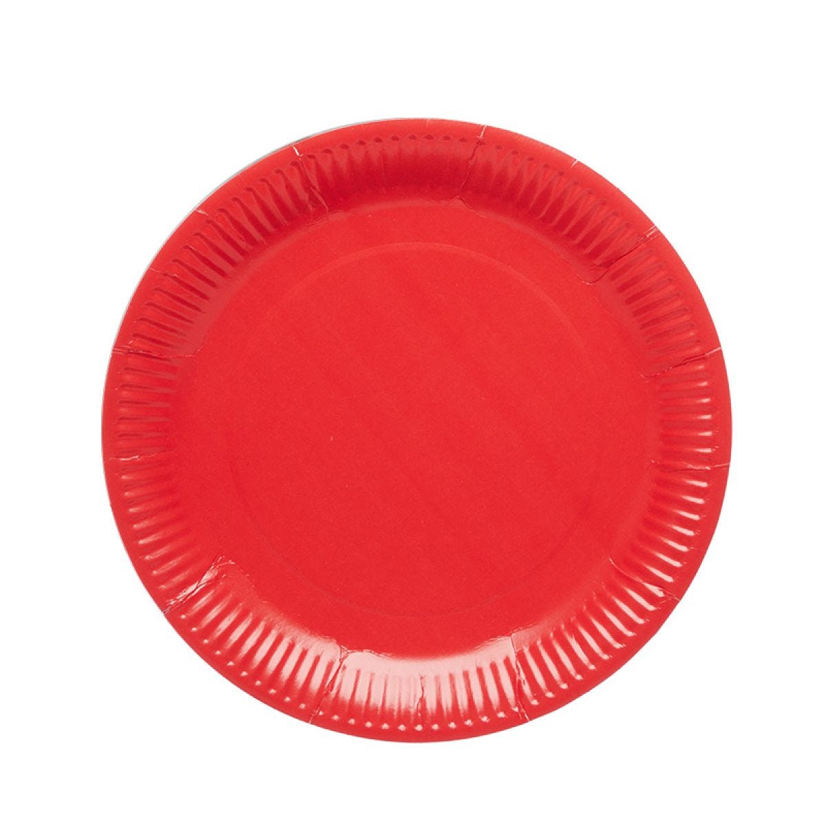 Red Paper Plates - 23cm (8pk)