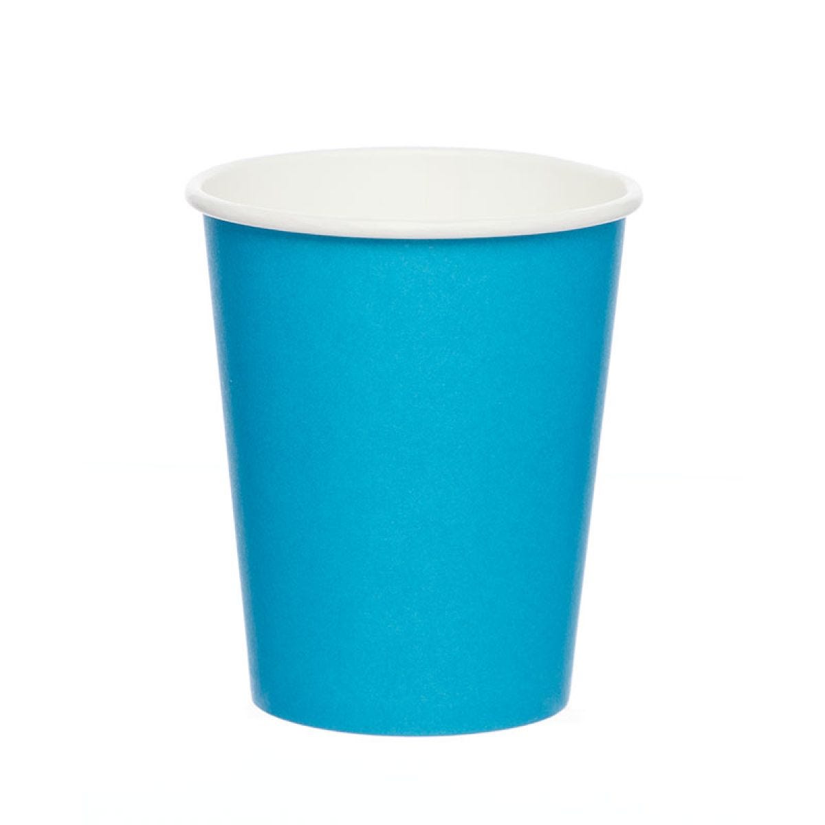 Turquiose Paper Cups - 237ml (8pk)