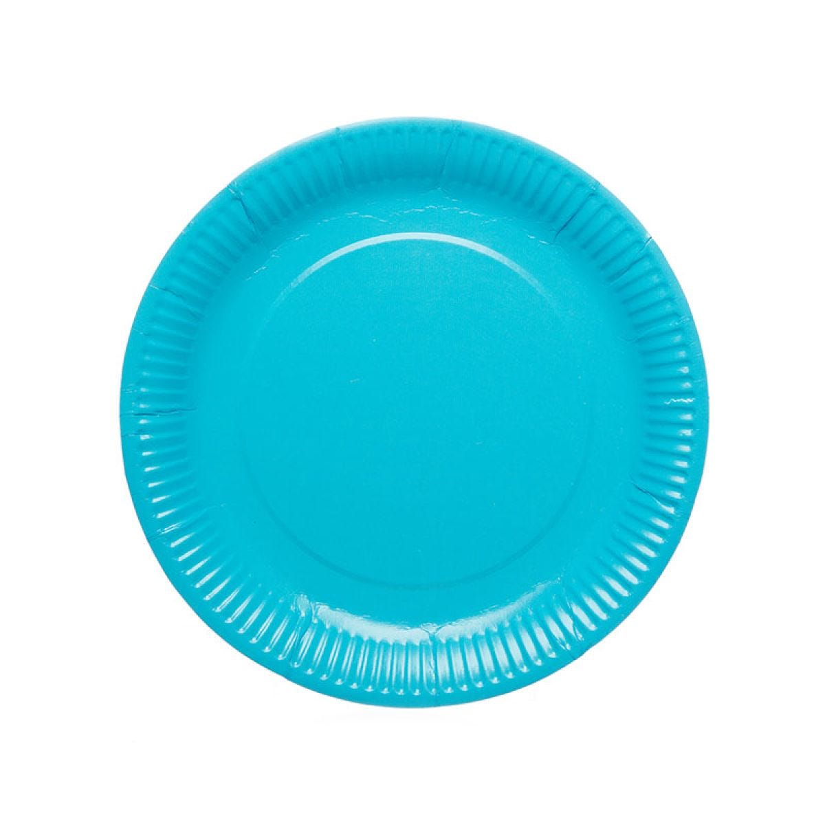 Turquiose Paper Plates - 23cm (8pk)