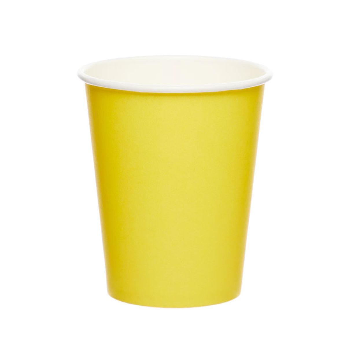 Yellow Paper Cups - 237ml (8pk)