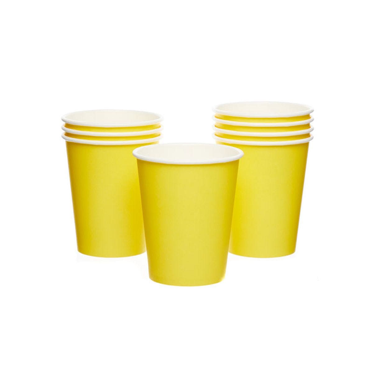 Yellow Paper Cups - 237ml (8pk)