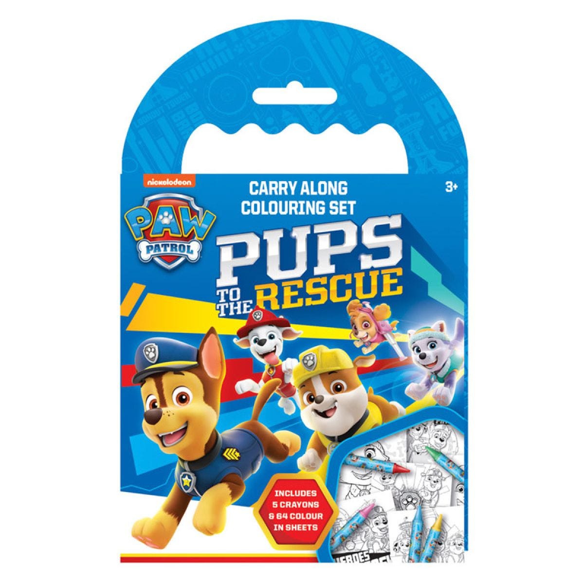 Paw Patrol Carry Colouring Set