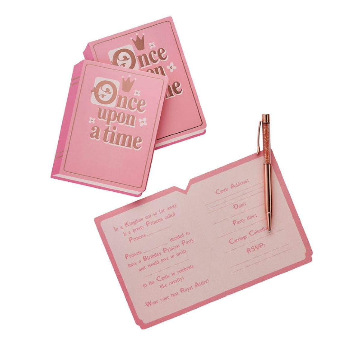 Once Upon a Time Book Invitations (10pk)