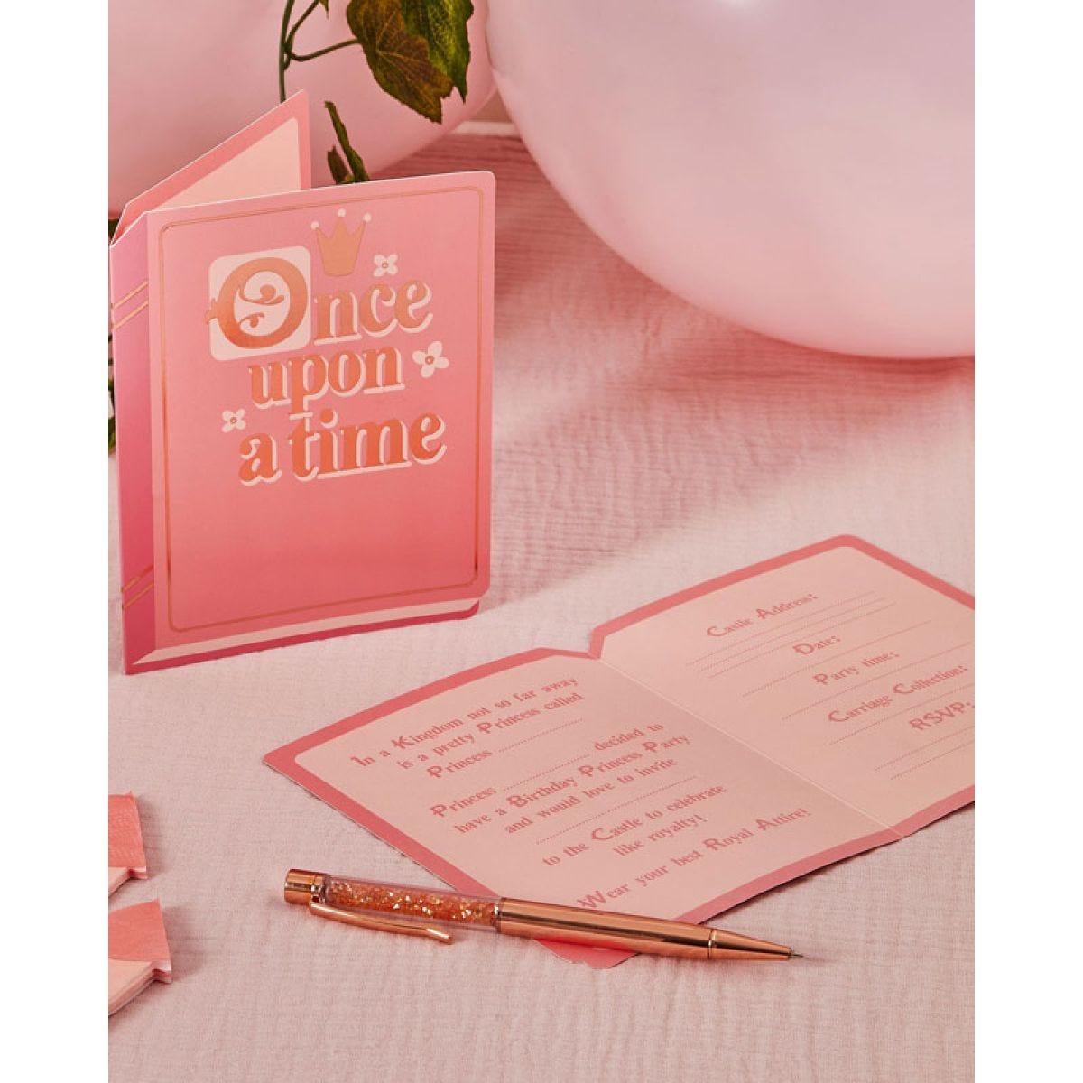 Once Upon a Time Book Invitations (10pk)